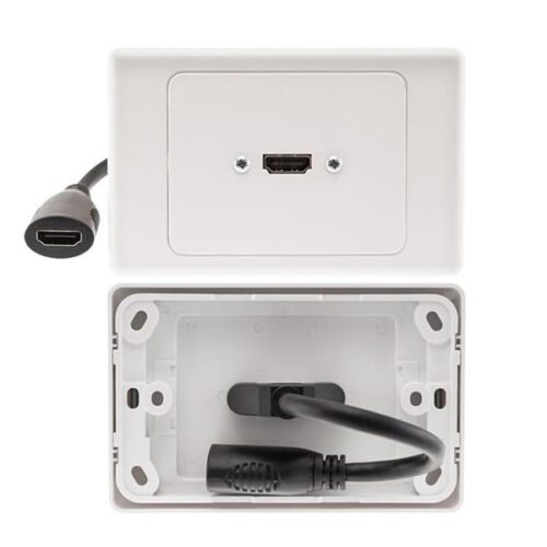 1x HDMI Horizontal Wall Plate