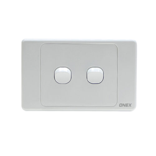 2 Gang Switch 10A Horizontal