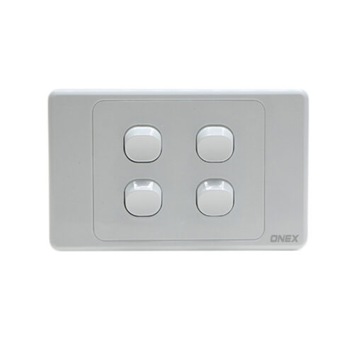 4 Gang Switch 10A Horizontal