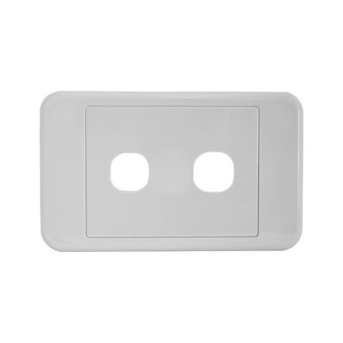 2 Gang Wall Plate Suits Clipsal 2000