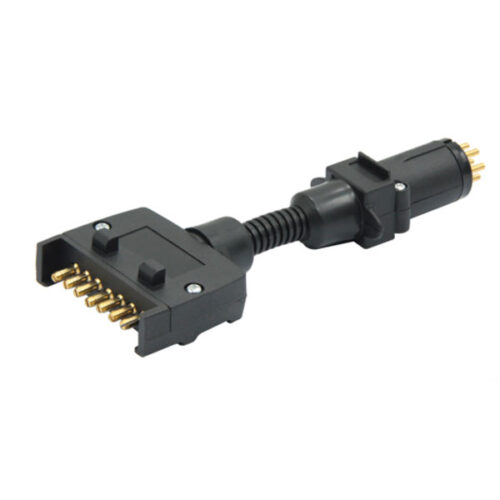 7 Pin Flat To 7 Pin Small Round Socket