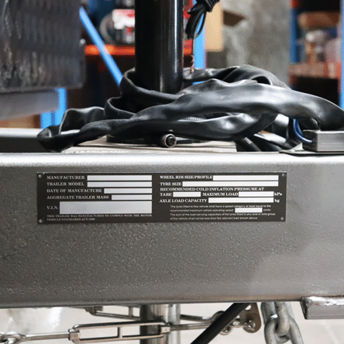 Aluminium Vin Number Compliance Trailer ID Plate