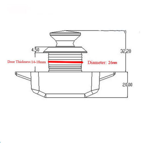 Caravan RV Motorhome Mini Push Lock