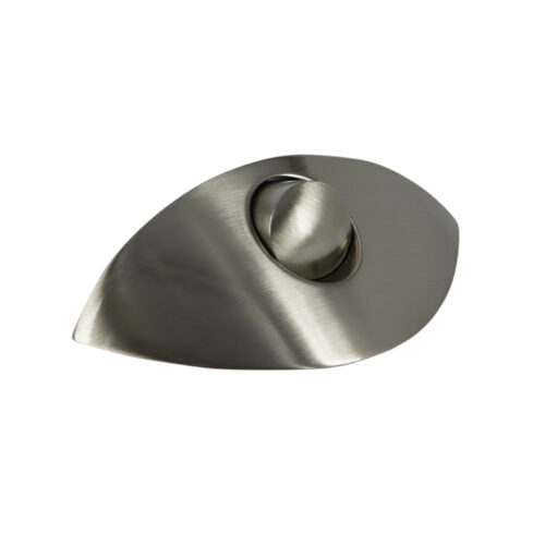 Half Moon Handle Push Lock Black/Brushed Nickel/Gold