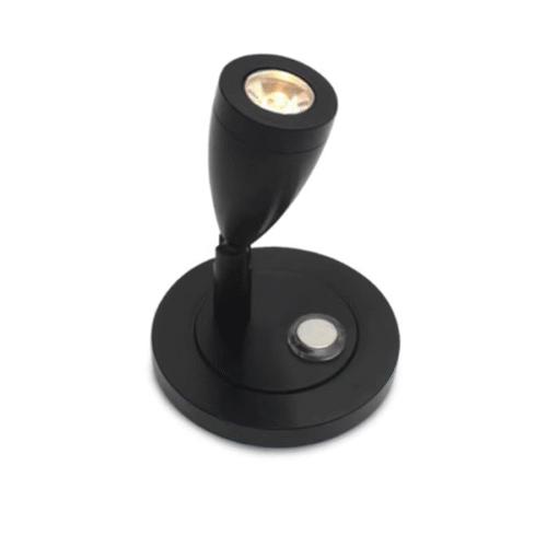 Low Profile Reading Light Black/Silver