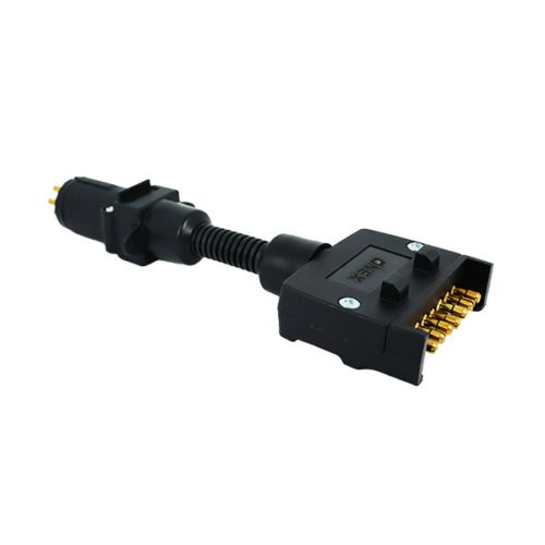 7 Pin Flat To 7 Pin Small Round Socket