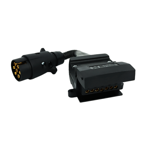 7 Pin LRG Round Plug To 12 Pin Socket