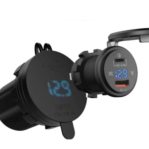 Dual USB – Type A And C with Voltage Meter