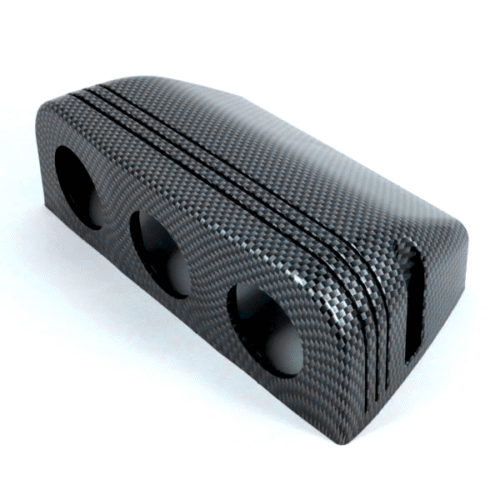 Heavy Duty Triple Surface Mount Socket Fibre