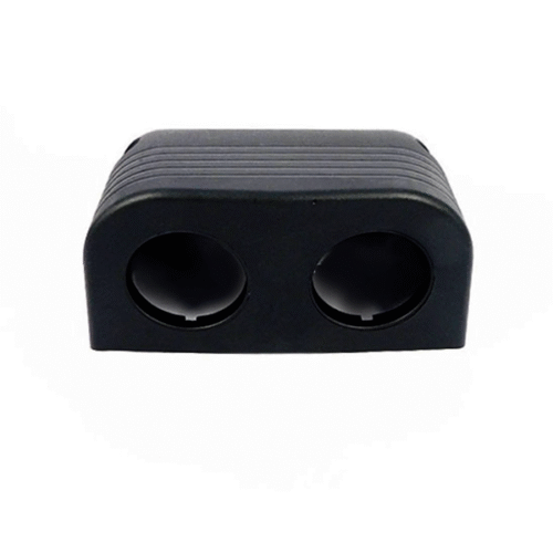 Heavy Duty Twin Surface Mount Socket Black