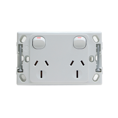 Doble Power Point Horizontal 250V 10A Double Pole