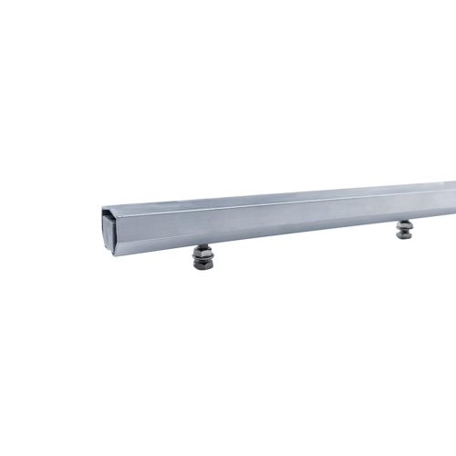 Locking caravan sliding door track – roof mount